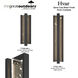 Hvar Outdoor Wall Sconce in Sand Coal, Great Outdoors